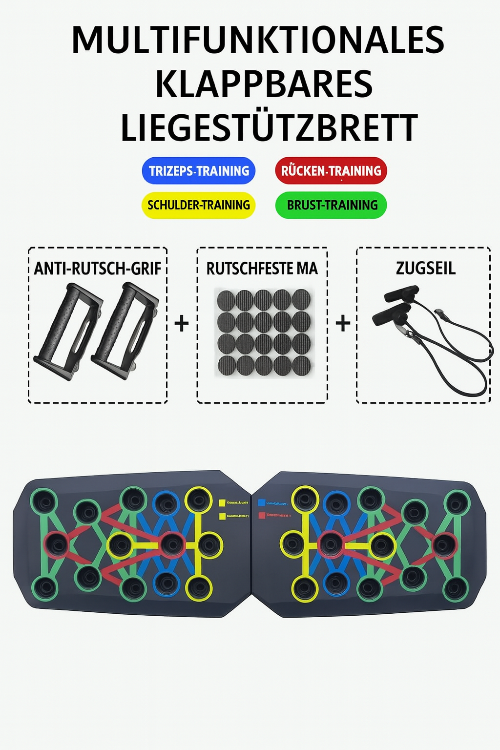 Multifunktionales Liegestützbrett