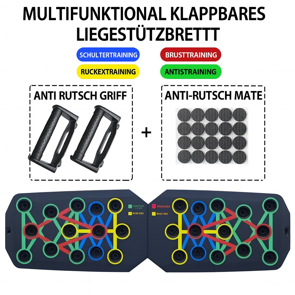Multifunktionales Liegestützbrett