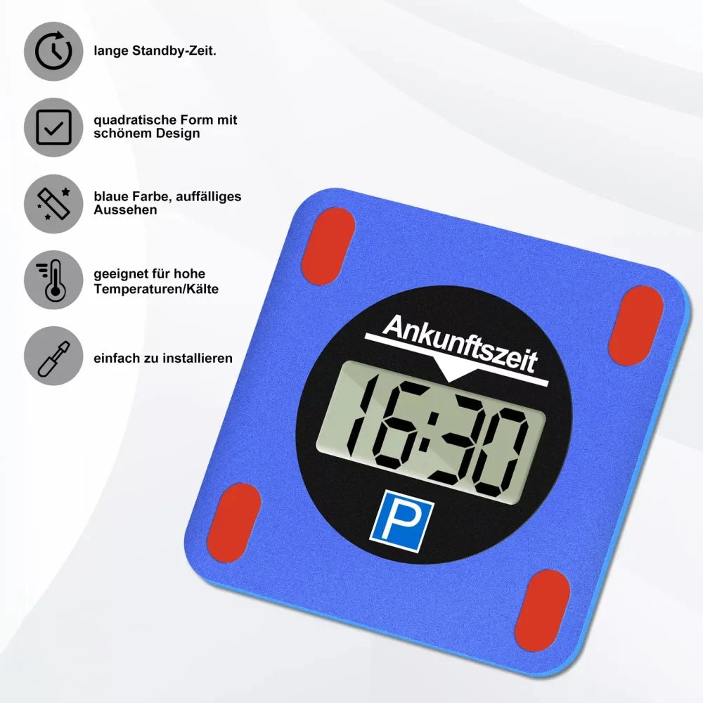 Elektronische Parkscheibe mit digitalem Display