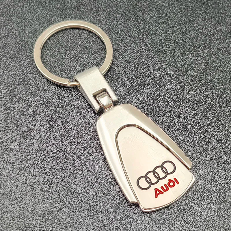 Leder Metall Schlüsselanhänger Logo Auto Schlüsselanhänger für Audi