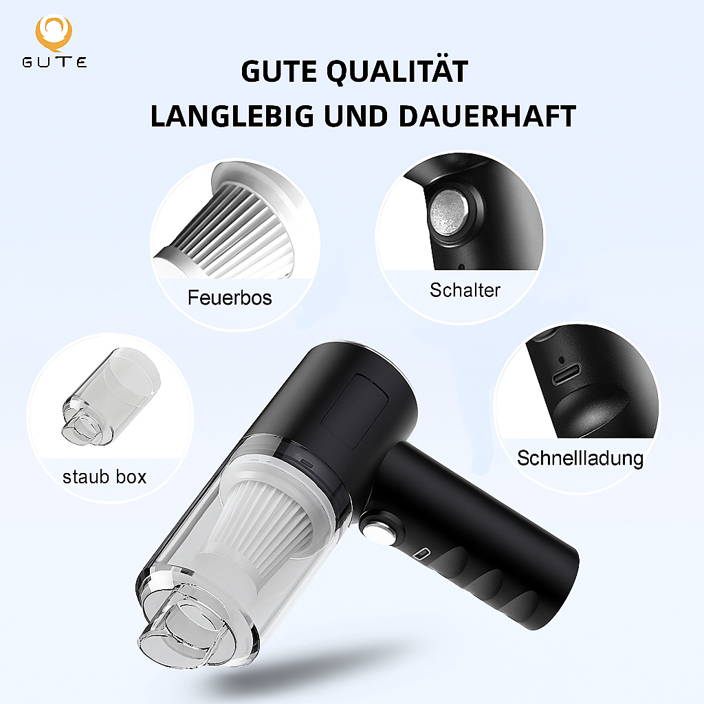 Drahtloser Staubsauger Leistung starker Staubsauger