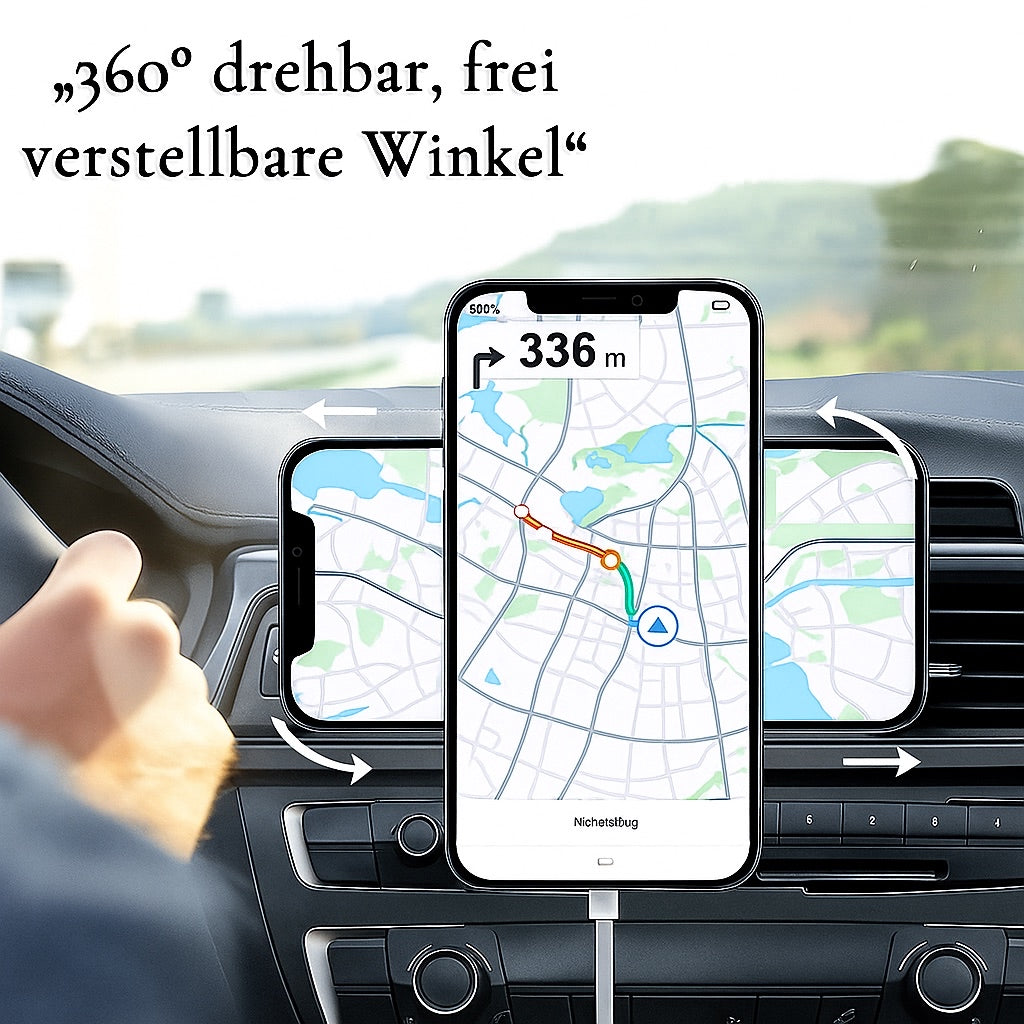 Magnetische Auto-Handyhalterung mit 30W Wireless Charger – kompatibel mit MagSafe