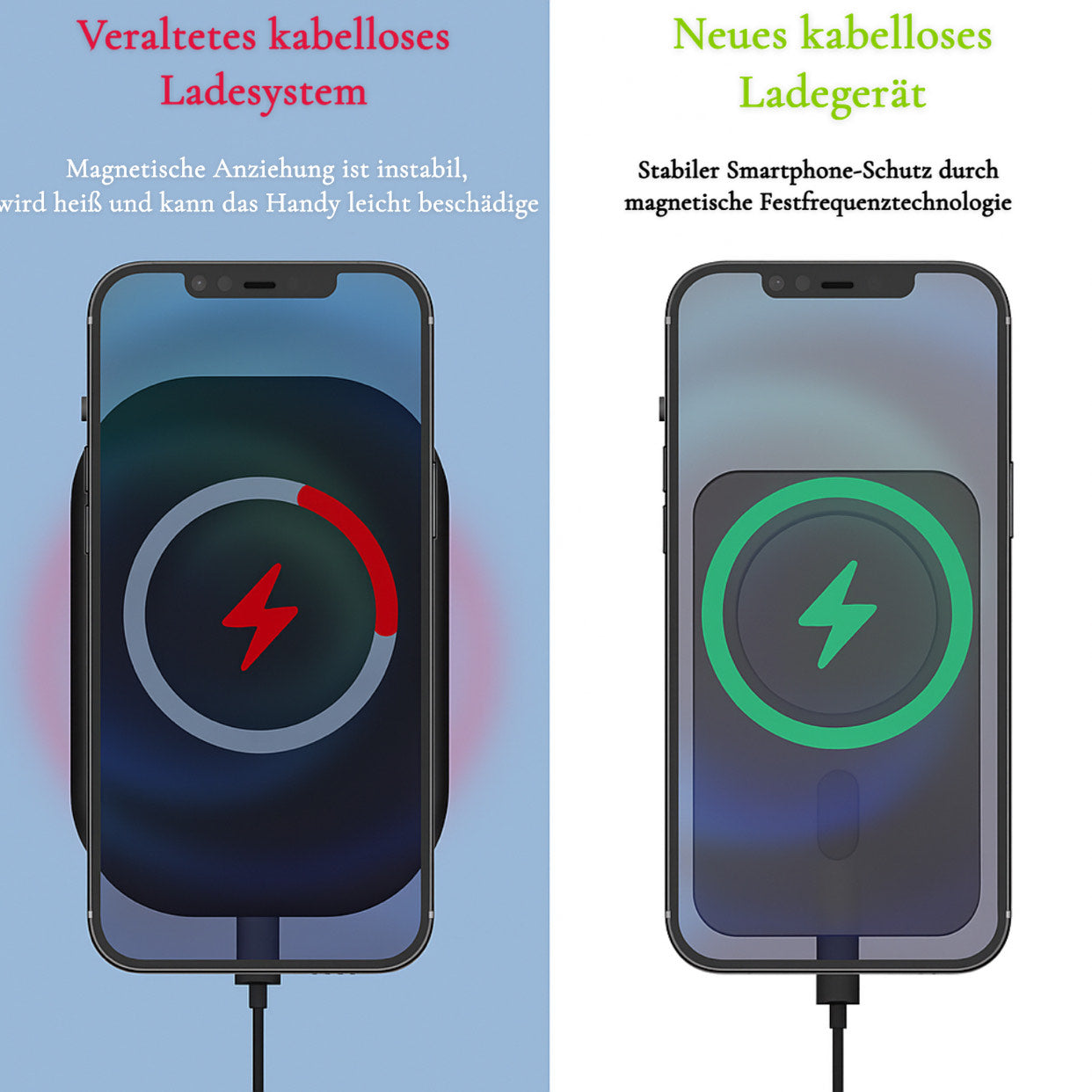 Magnetische Auto-Handyhalterung mit 30W Wireless Charger – kompatibel mit MagSafe