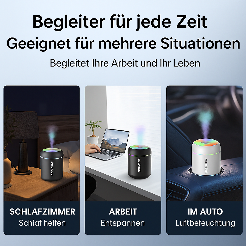 Mini Luftbefeuchter mit LED – Licht