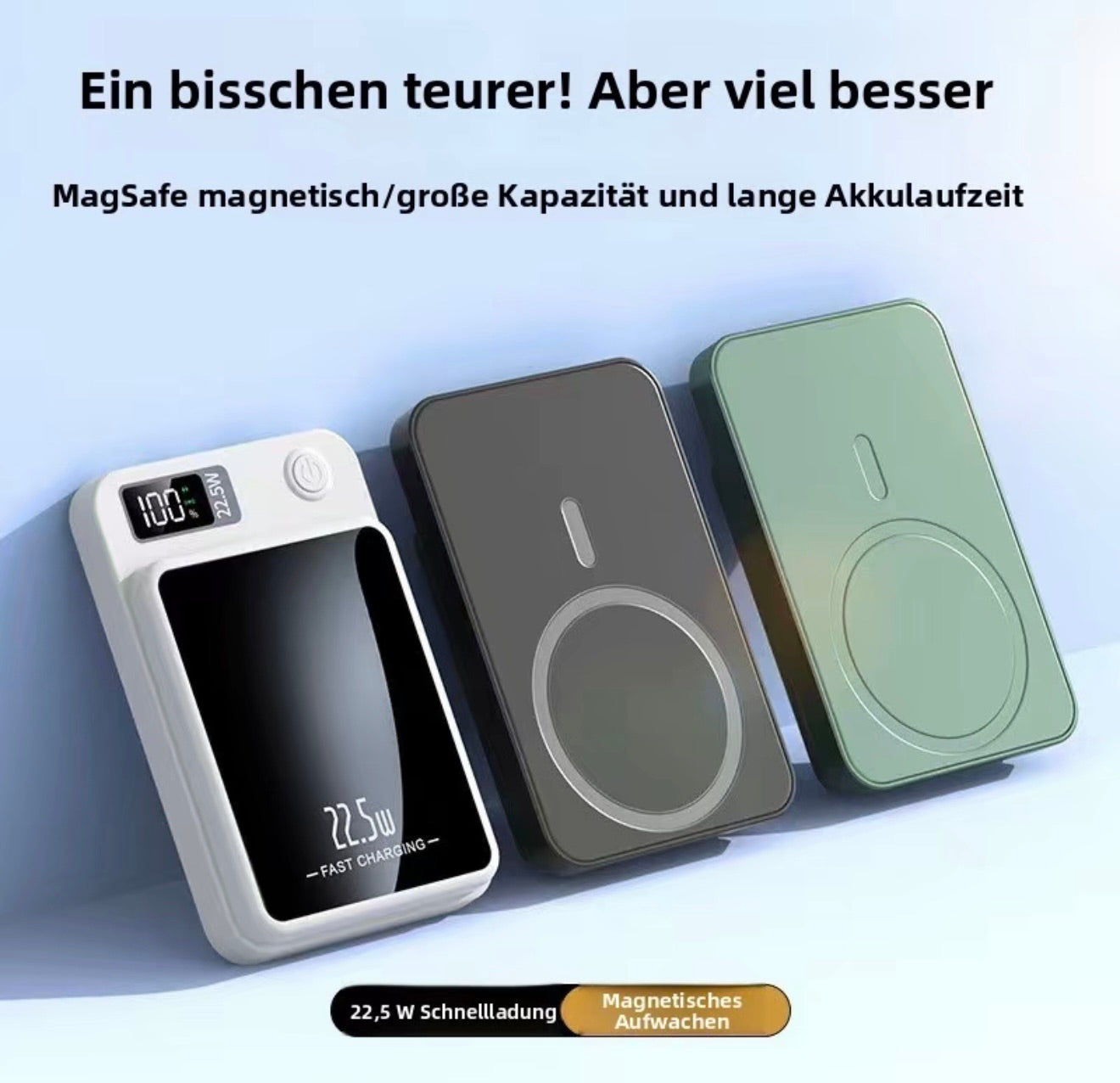 Xiaomi 100000mAh Magnetic Power Bank Wireless Fast Charger For Magsafe Portable Auxiliary Battery Pack For iphone Huawei Samsung