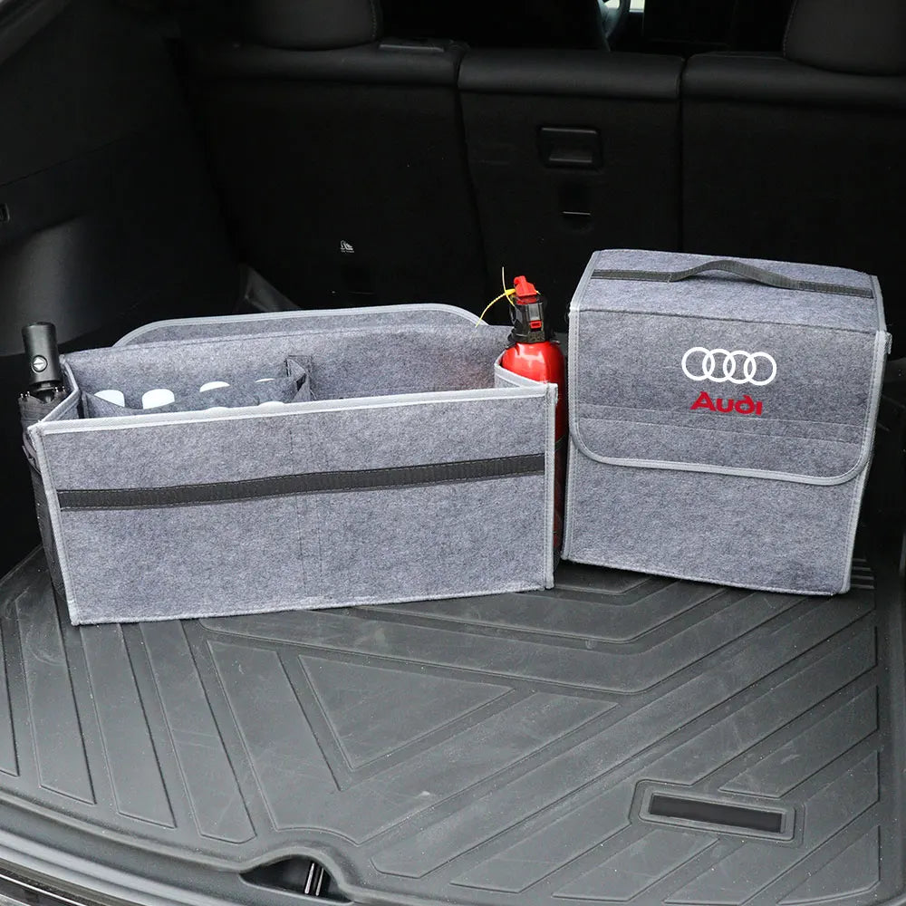 Auto Stamm Organizer Lagerung Box Verstauen Aufräumen Tasche Für Audi oder Sline