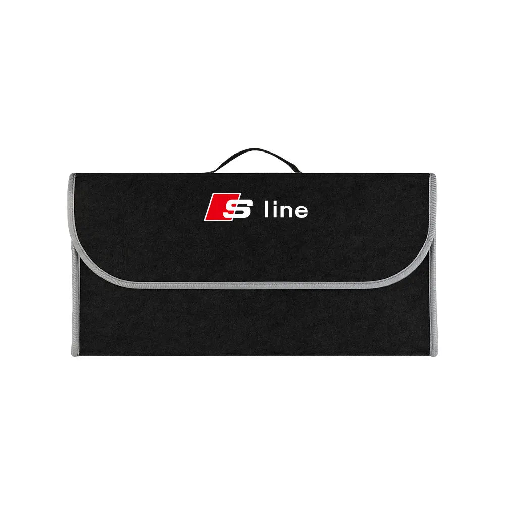 Auto Stamm Organizer Lagerung Box Verstauen Aufräumen Tasche Für Audi oder Sline