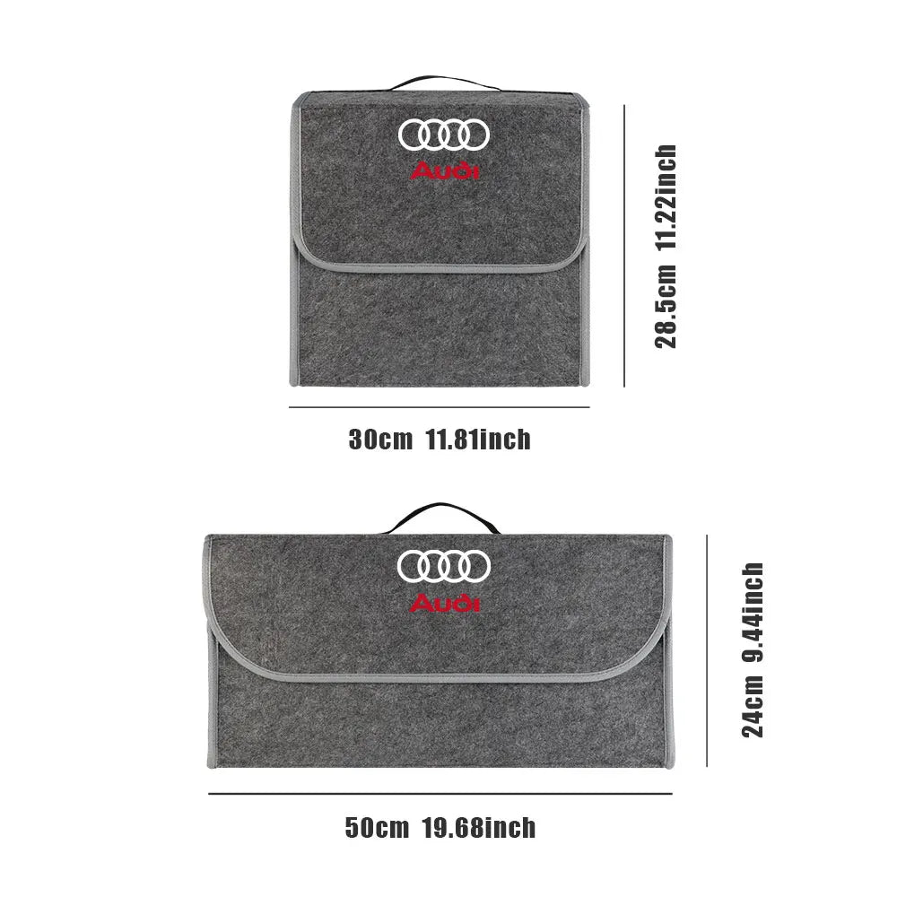 Auto Stamm Organizer Lagerung Box Verstauen Aufräumen Tasche Für Audi oder Sline