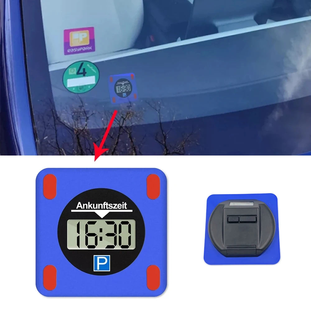 Elektronische Parkscheibe mit digitalem Display