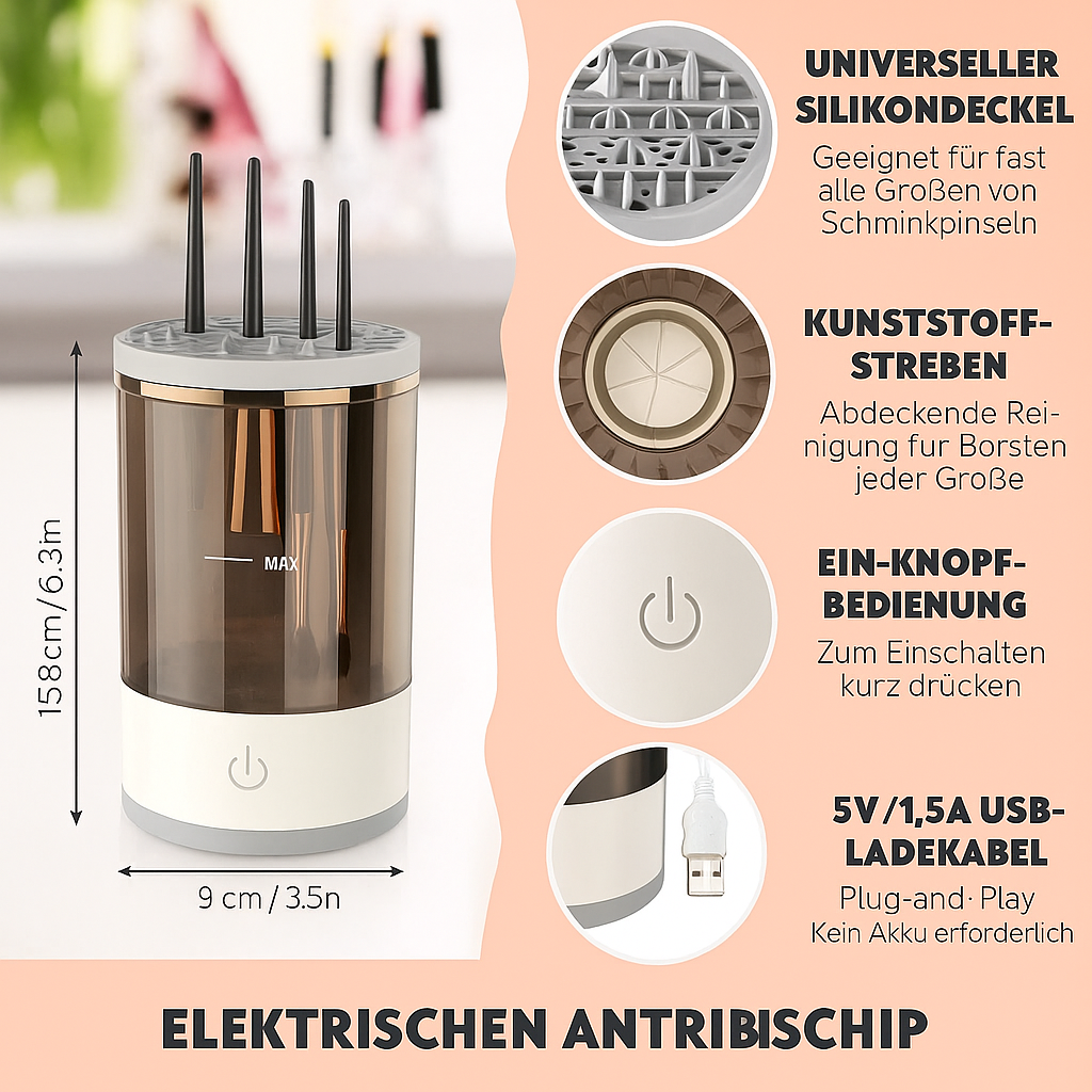 Elektrischer Make-up-Pinselreiniger
