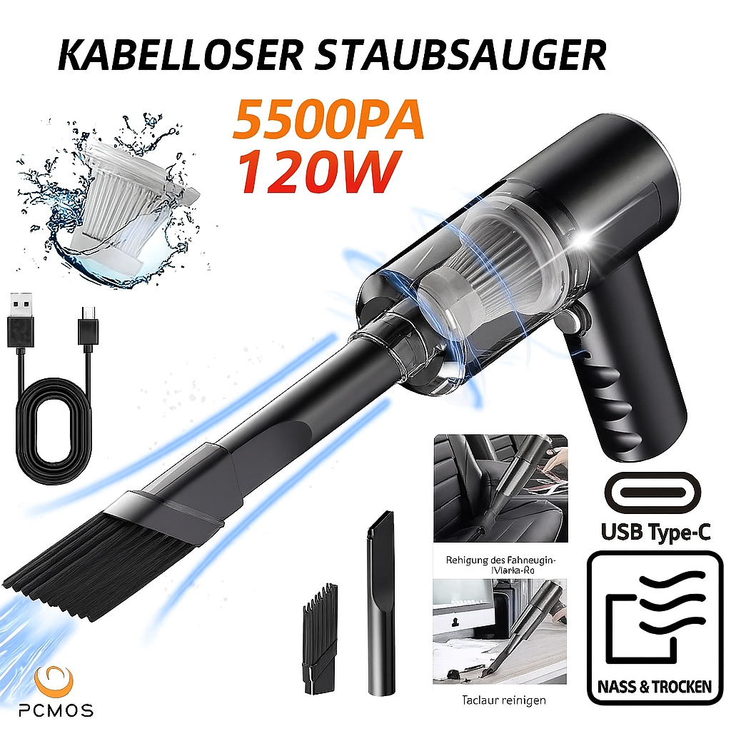 Drahtloser Staubsauger Leistung starker Staubsauger