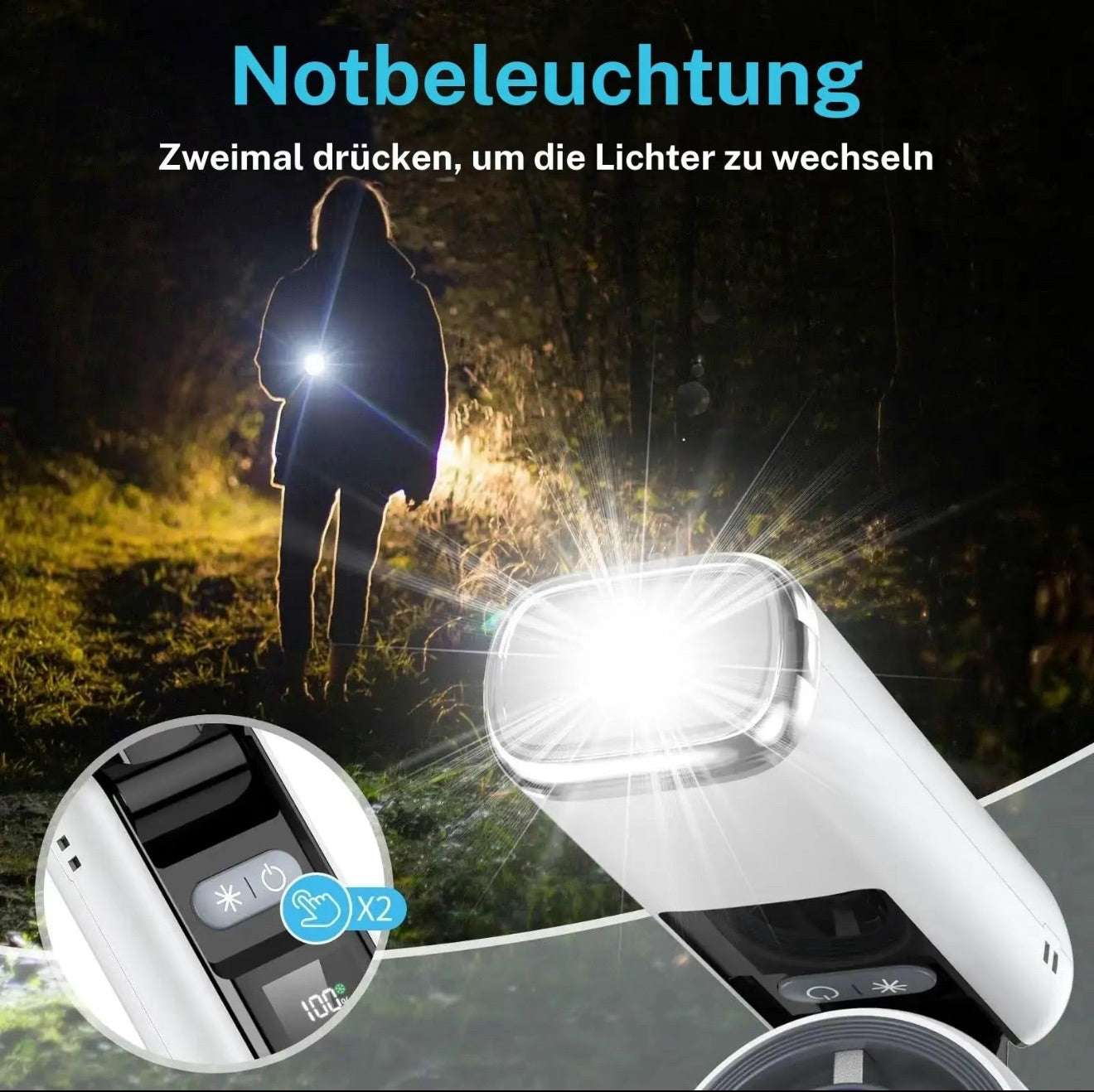 Tragbarer Mini-Handventilator mit Turbo-Kühlung