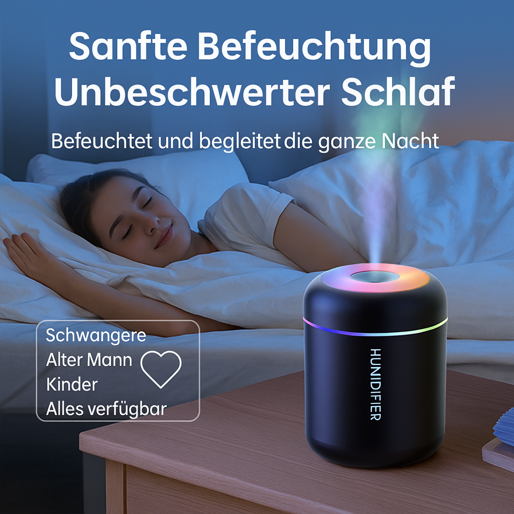 Mini Luftbefeuchter mit LED – Licht