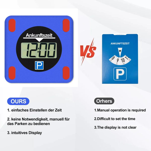 Digitale Parkscheibe mit Display